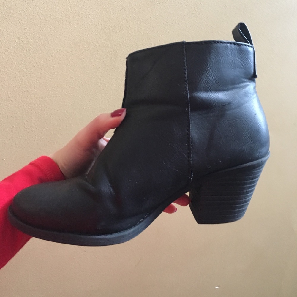 Black ankle booties